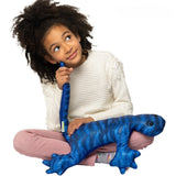 2kg weighted lizard on girls lap