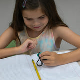 Girl holding calming clips