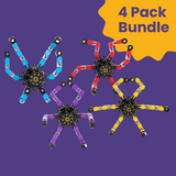 Mecha-Robo Spinning Fidget Toy - 4 Pack Bundle
