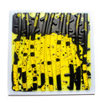yellow and black liquid floor tile