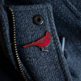 Red Cardinal 'Never Give Up' Pin by Iver Fashion