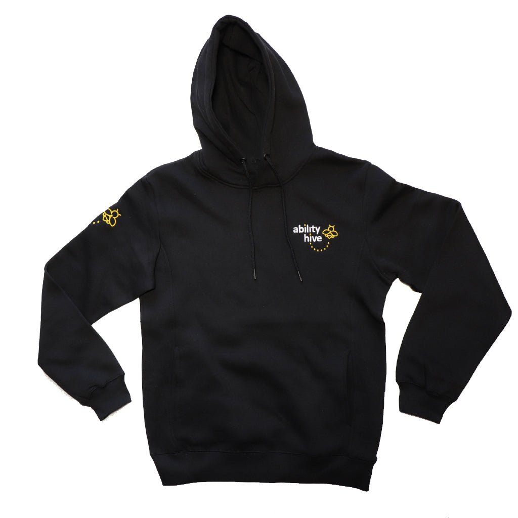 Hoodie black -front