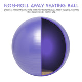 Non-Rolling Balance Ball Chair for Middle/High School Kids - 55cm
