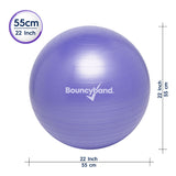 Non-Rolling Balance Ball Chair for Middle/High School Kids - 55cm