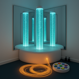 Tube à bulles sensoriel avec siège en fibre optique – Calming Corner Essential
