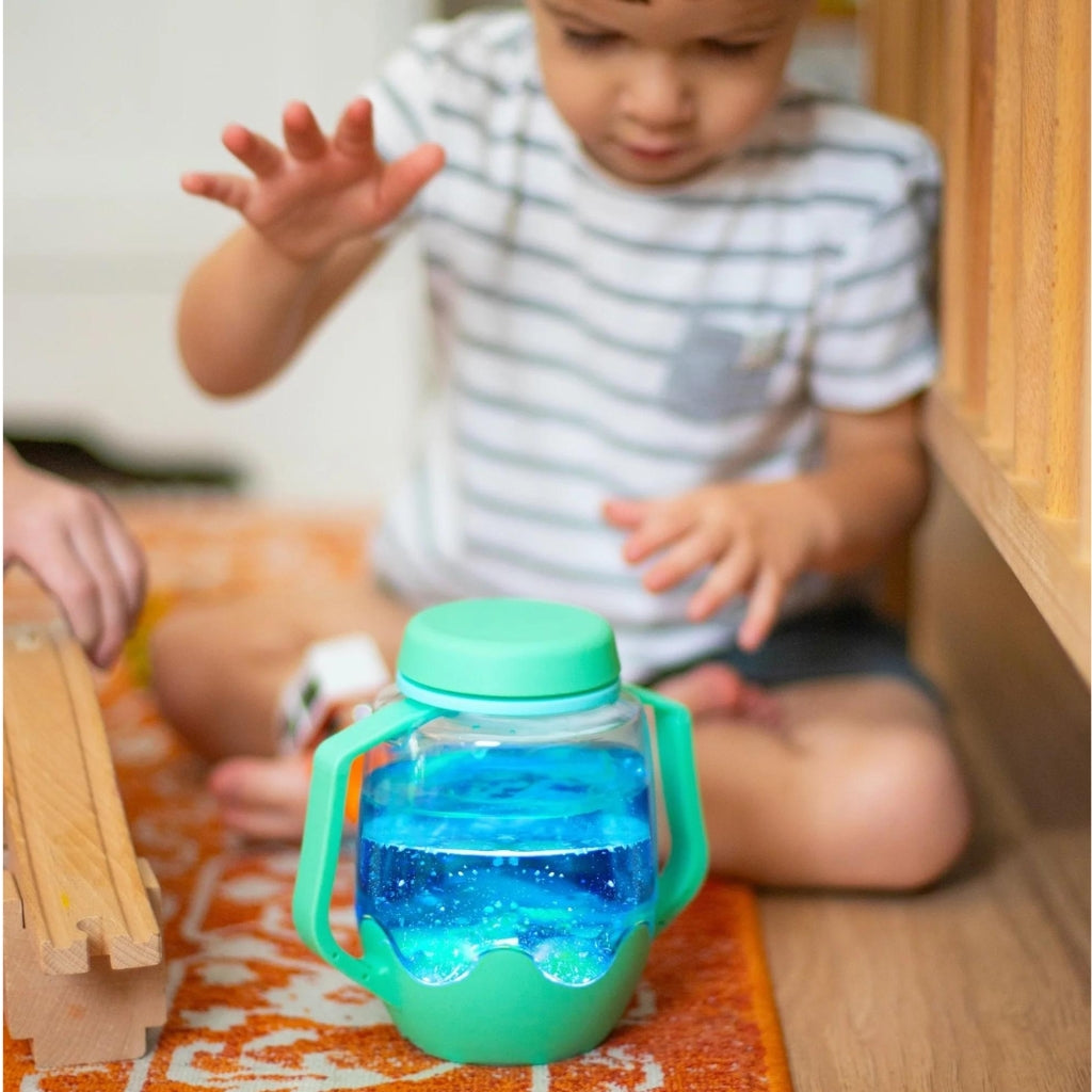 Sensory Play Jar in use