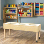 Sensory table in a playroom