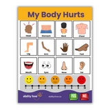 'My Body Hurts' Laminated Communication Board