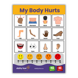 'My Feelings' & 'My Body Hurts' Laminated Communication Board Set