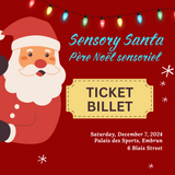 Billets pour le Père Noël sensoriel