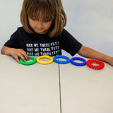Textured Sensory Bracelet Rings - Set of 5