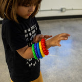 Textured Sensory Bracelet Rings - Set of 5