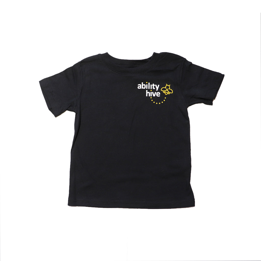 Ability Hive toddler t-shirt black - front