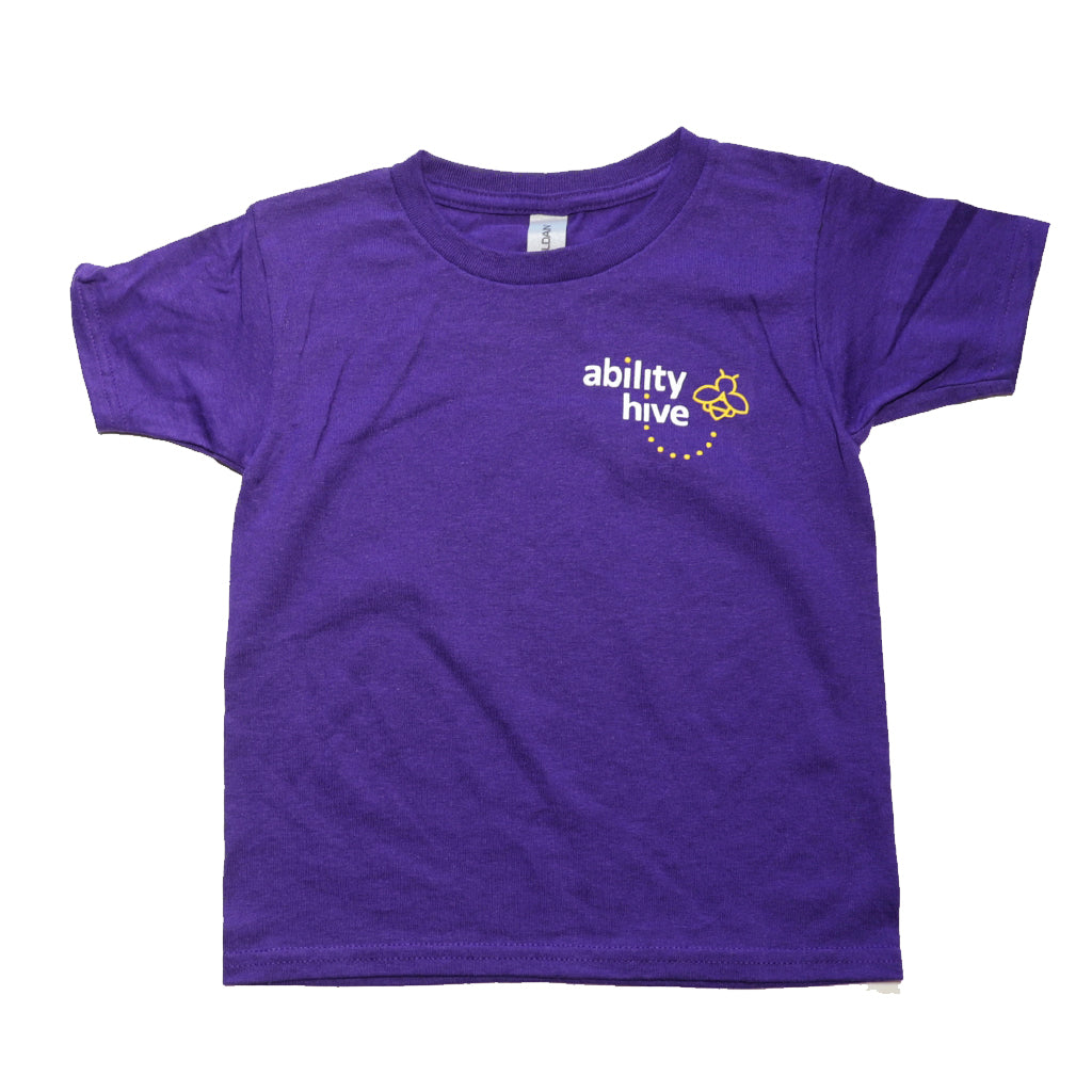 Ability Hive toddler t-shirt purple - front